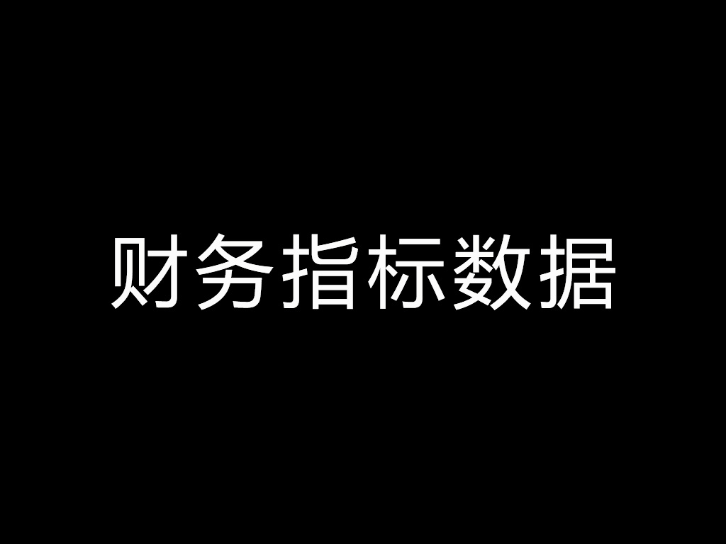 菜根谭股：财务指标数据